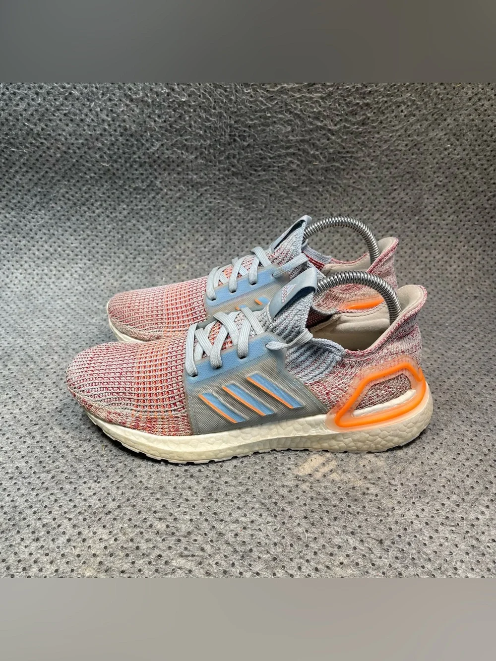Adidas Ultraboost 19 Blue Coral Running Shoes Size 7 Womens